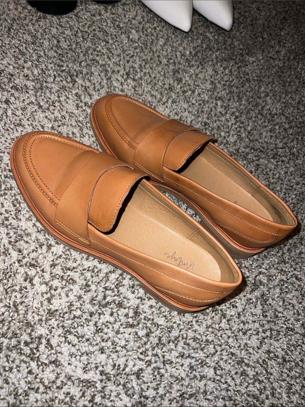 Women’s Classic Tan Leather Penny Loafers